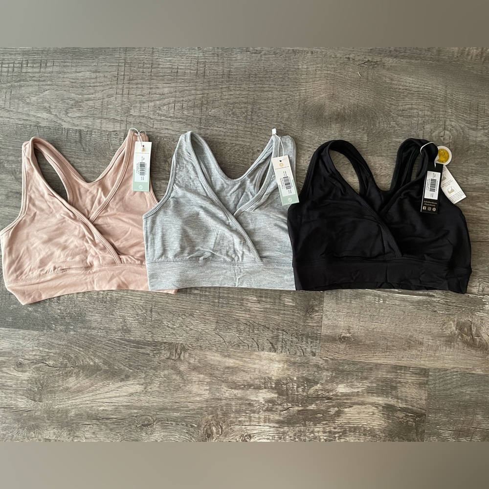 NWT Kindred Bravely French Terry Racerback Nursing & Sleep Bra